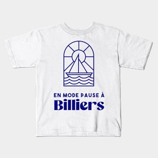 Billiers in pause mode - Brittany Morbihan 56 Sea Holidays Beach Kids T-Shirt